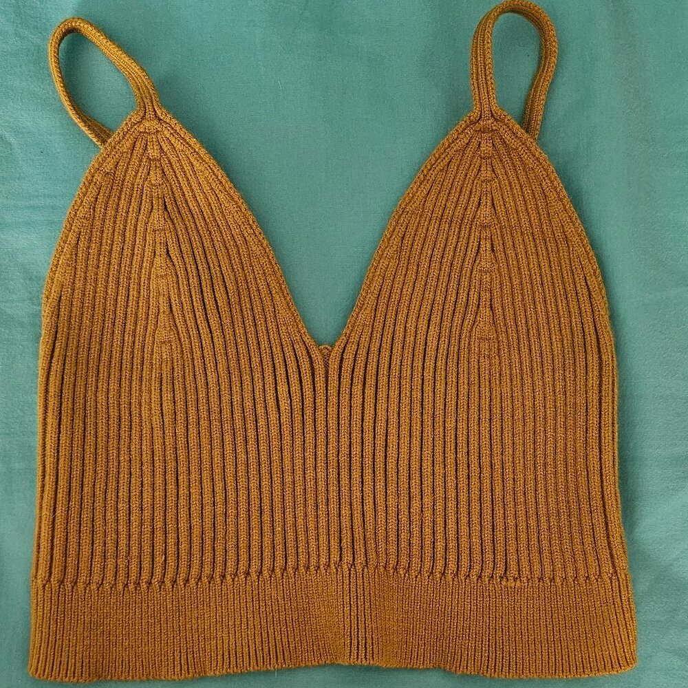 Knit bralette top